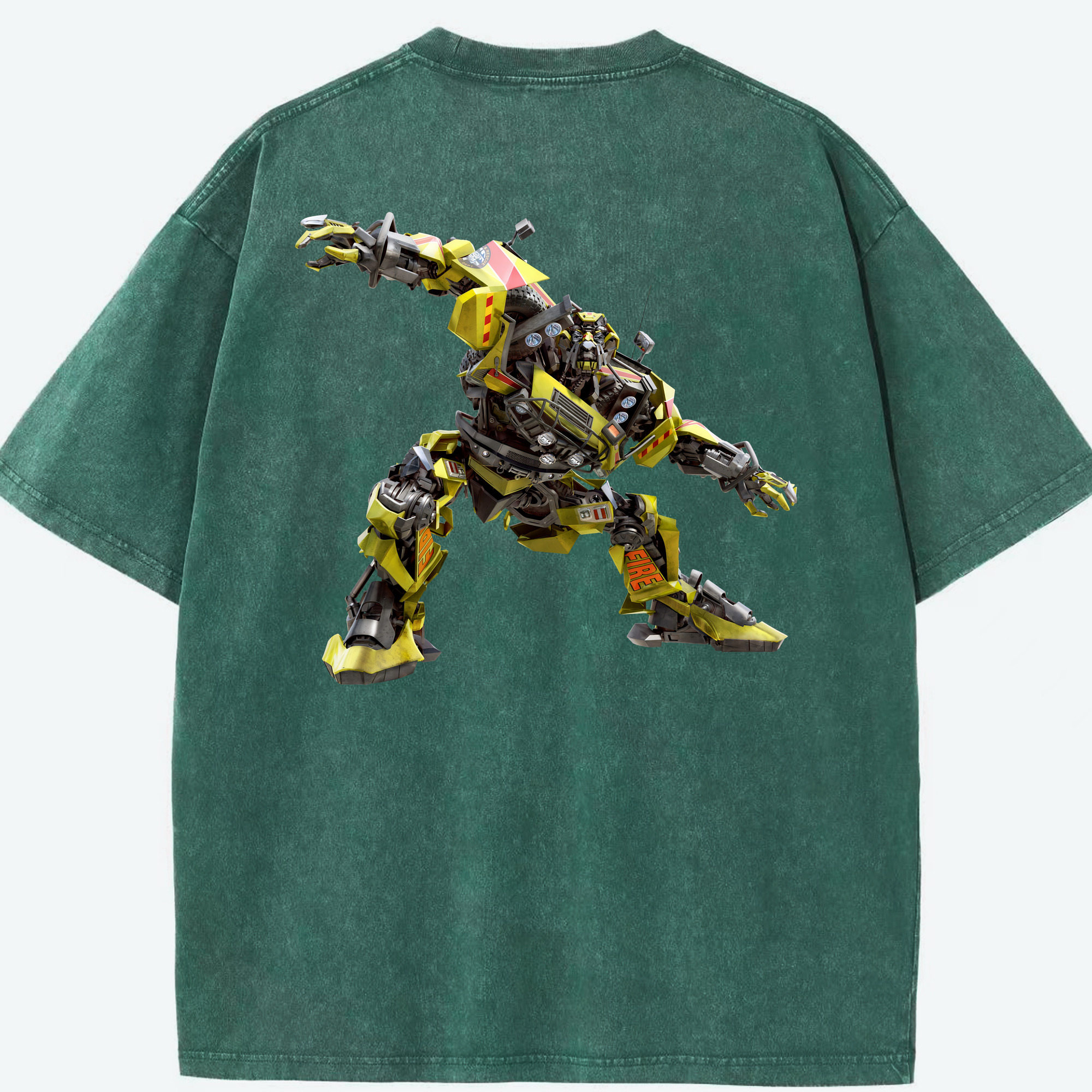 （画像用） Transformers トランスフォーマー 綿100% ヴィンテージ風 半袖Tシャツ（背面プリント）